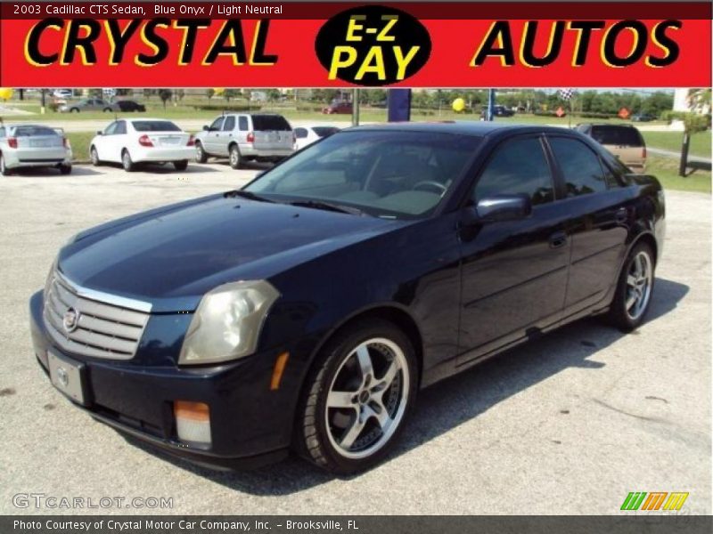 Blue Onyx / Light Neutral 2003 Cadillac CTS Sedan