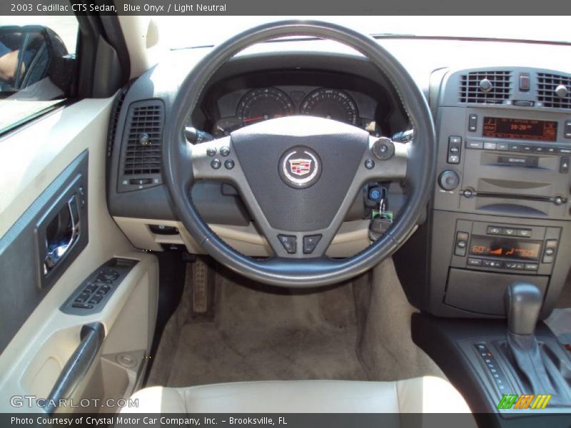 Blue Onyx / Light Neutral 2003 Cadillac CTS Sedan