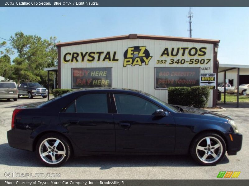 Blue Onyx / Light Neutral 2003 Cadillac CTS Sedan