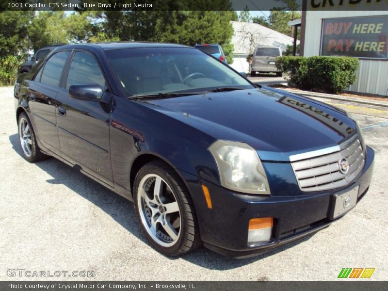 Blue Onyx / Light Neutral 2003 Cadillac CTS Sedan