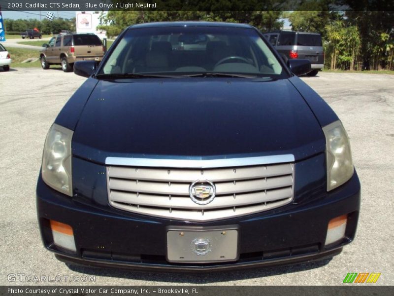 Blue Onyx / Light Neutral 2003 Cadillac CTS Sedan