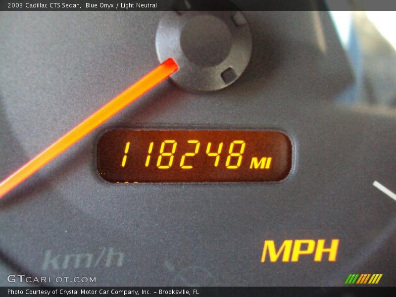 Blue Onyx / Light Neutral 2003 Cadillac CTS Sedan