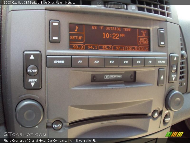 Blue Onyx / Light Neutral 2003 Cadillac CTS Sedan