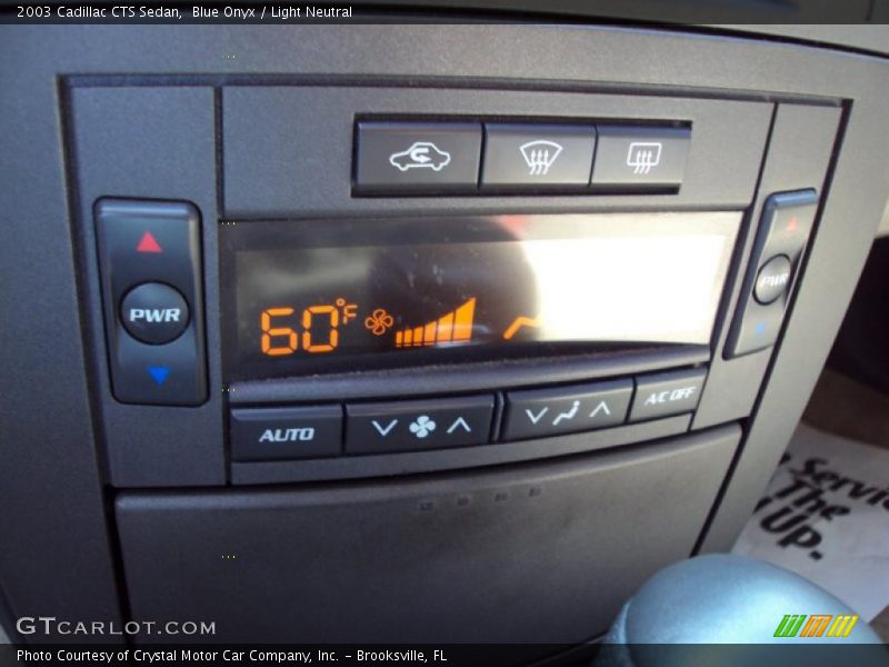 Blue Onyx / Light Neutral 2003 Cadillac CTS Sedan