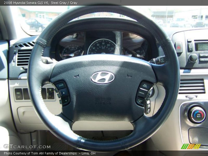 Steel Gray / Gray 2008 Hyundai Sonata GLS V6