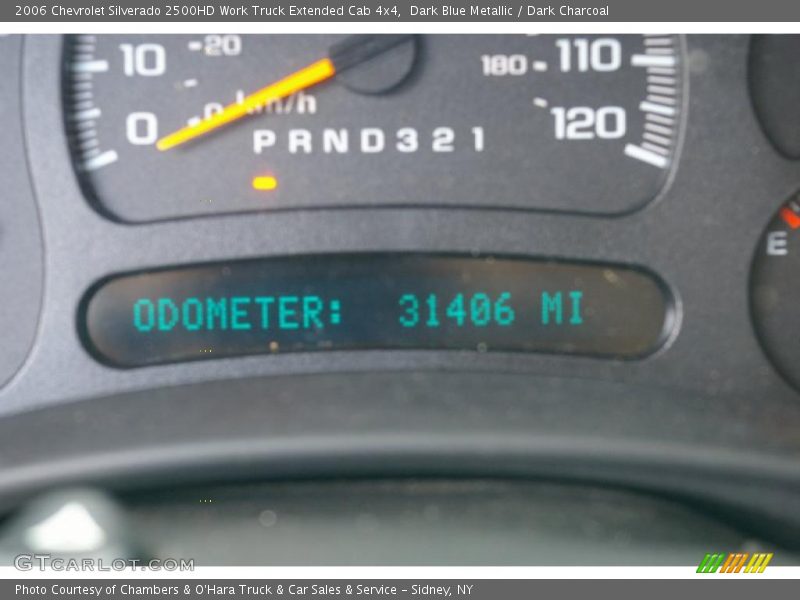 Dark Blue Metallic / Dark Charcoal 2006 Chevrolet Silverado 2500HD Work Truck Extended Cab 4x4