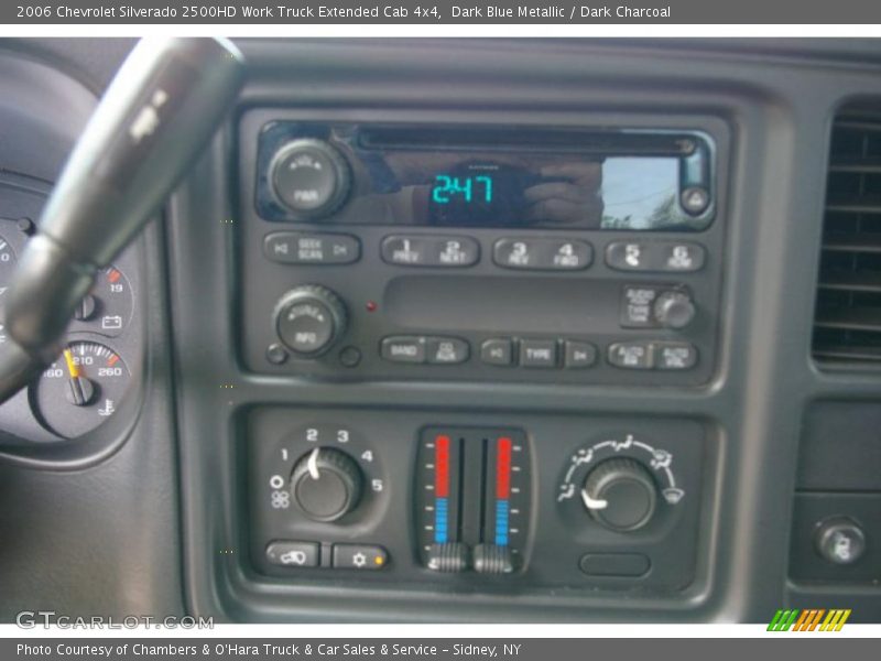 Dark Blue Metallic / Dark Charcoal 2006 Chevrolet Silverado 2500HD Work Truck Extended Cab 4x4