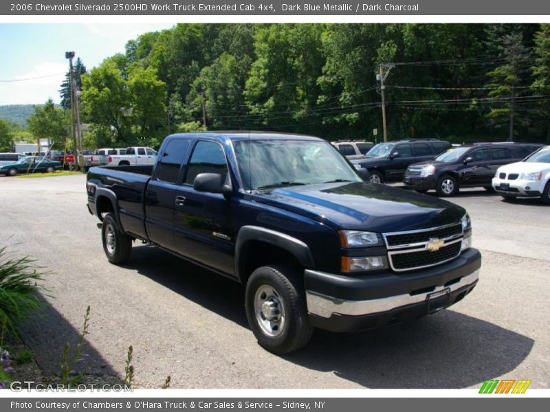 Dark Blue Metallic / Dark Charcoal 2006 Chevrolet Silverado 2500HD Work Truck Extended Cab 4x4