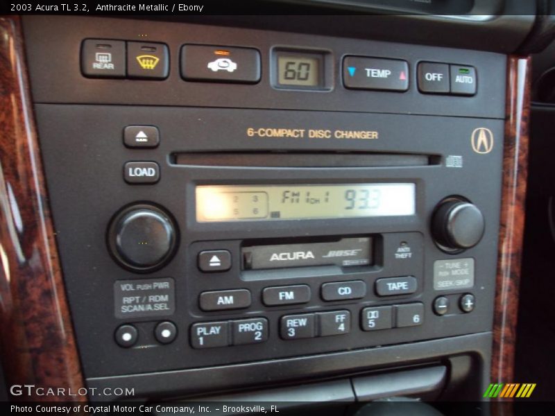 Anthracite Metallic / Ebony 2003 Acura TL 3.2