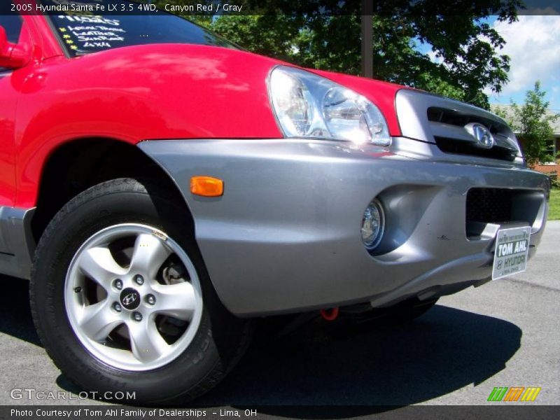 Canyon Red / Gray 2005 Hyundai Santa Fe LX 3.5 4WD