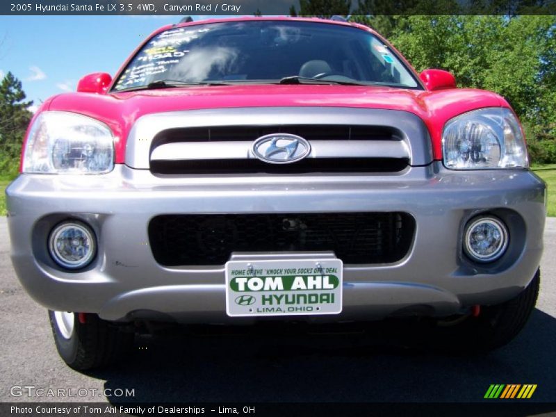 Canyon Red / Gray 2005 Hyundai Santa Fe LX 3.5 4WD