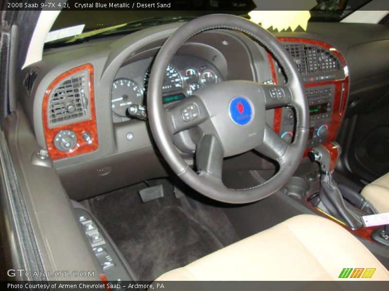 Crystal Blue Metallic / Desert Sand 2008 Saab 9-7X 4.2i