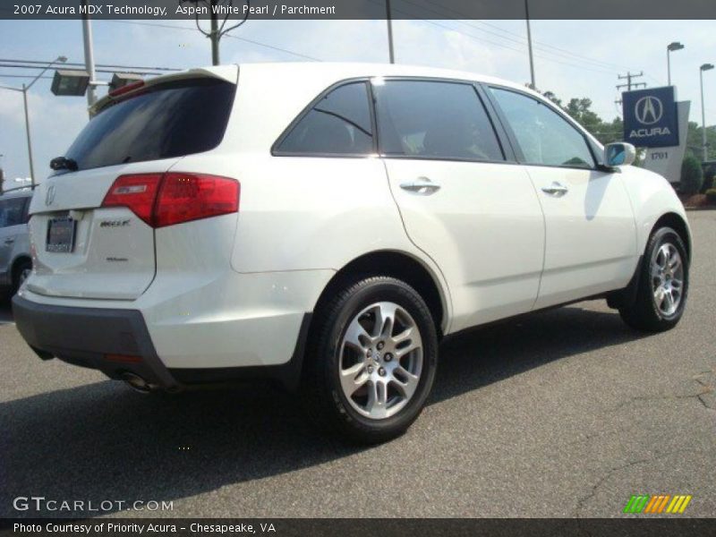 Aspen White Pearl / Parchment 2007 Acura MDX Technology