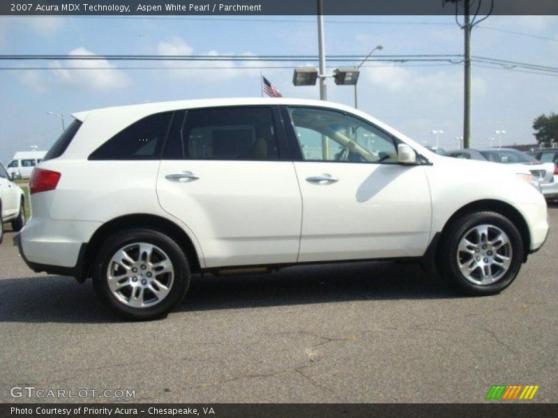 Aspen White Pearl / Parchment 2007 Acura MDX Technology