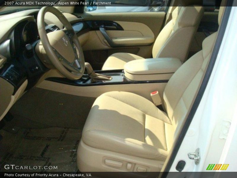 Aspen White Pearl / Parchment 2007 Acura MDX Technology