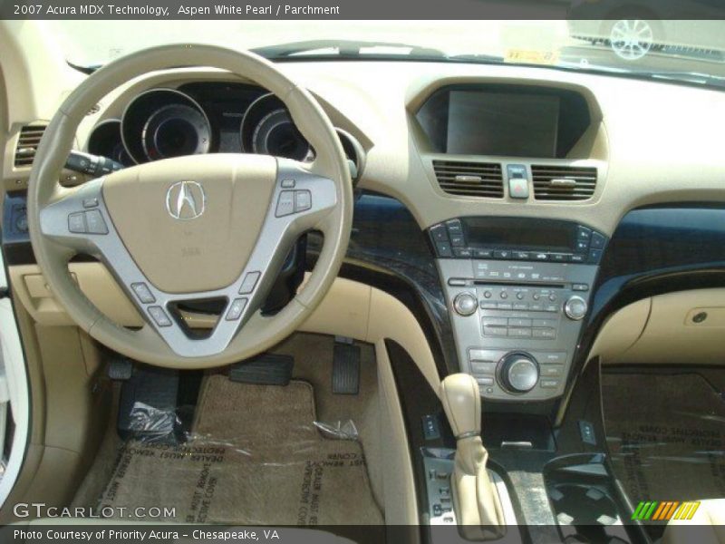 Aspen White Pearl / Parchment 2007 Acura MDX Technology