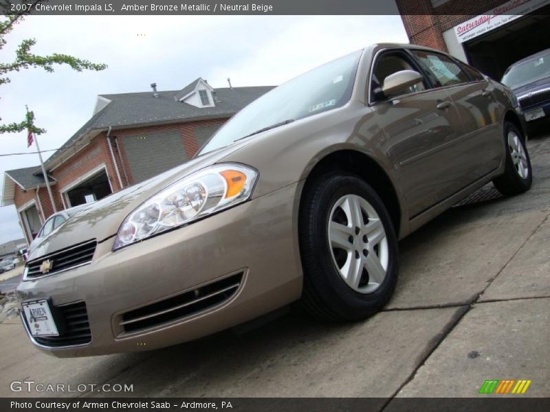 Amber Bronze Metallic / Neutral Beige 2007 Chevrolet Impala LS