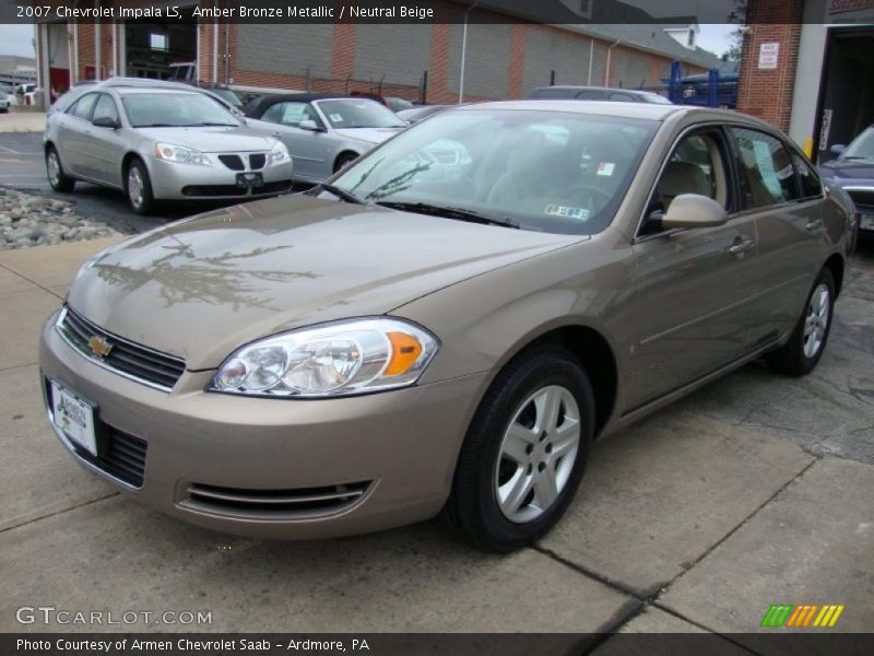 Amber Bronze Metallic / Neutral Beige 2007 Chevrolet Impala LS