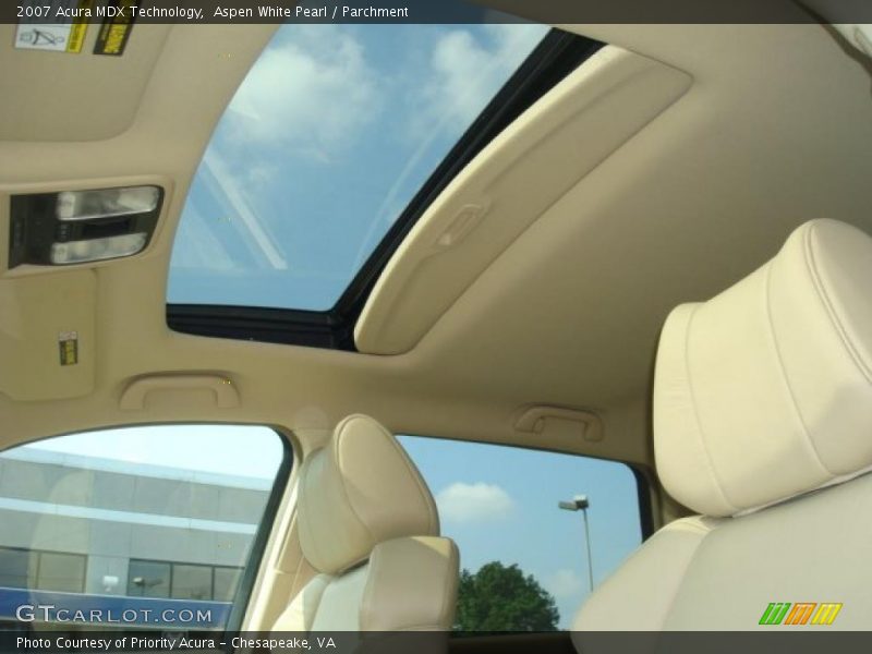 Aspen White Pearl / Parchment 2007 Acura MDX Technology