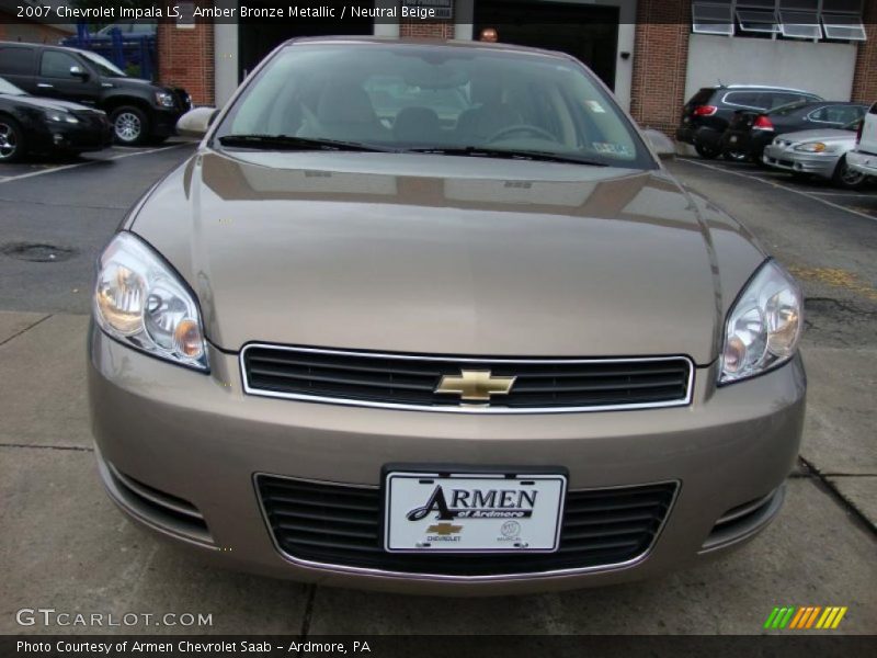 Amber Bronze Metallic / Neutral Beige 2007 Chevrolet Impala LS