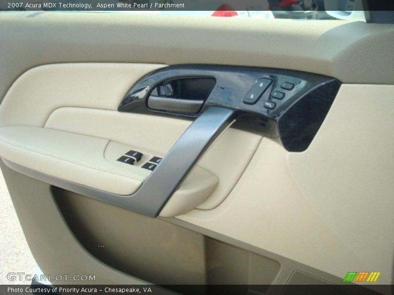 Aspen White Pearl / Parchment 2007 Acura MDX Technology