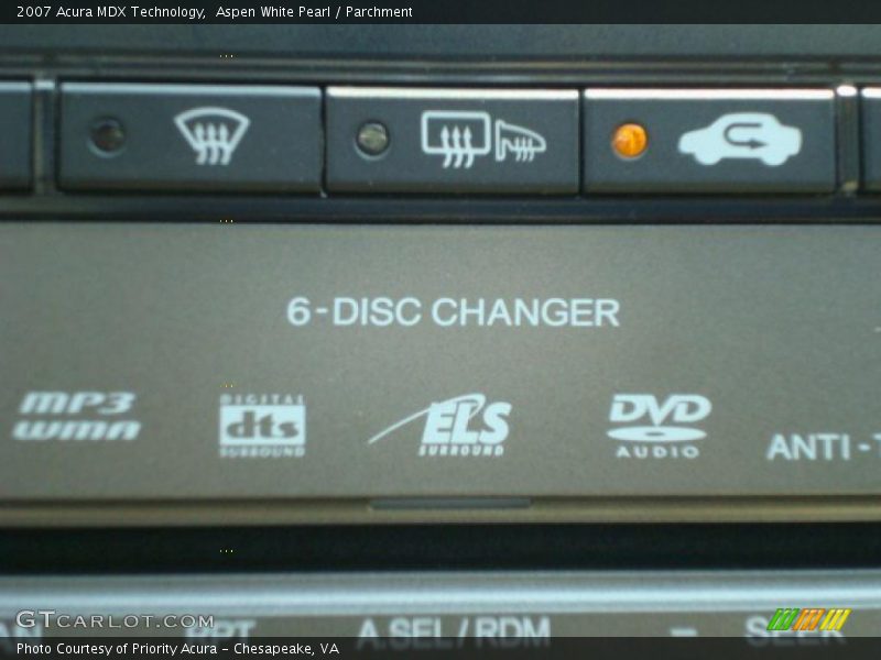 Aspen White Pearl / Parchment 2007 Acura MDX Technology