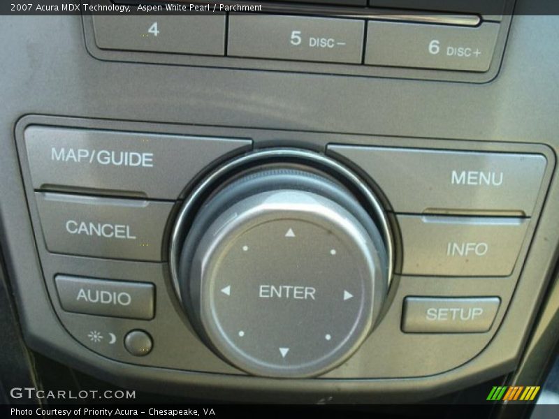 Aspen White Pearl / Parchment 2007 Acura MDX Technology