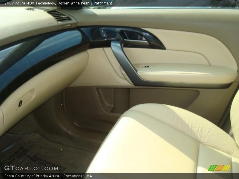 Aspen White Pearl / Parchment 2007 Acura MDX Technology