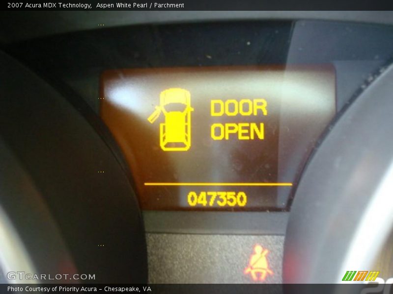Aspen White Pearl / Parchment 2007 Acura MDX Technology
