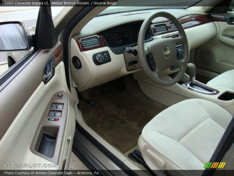 Amber Bronze Metallic / Neutral Beige 2007 Chevrolet Impala LS