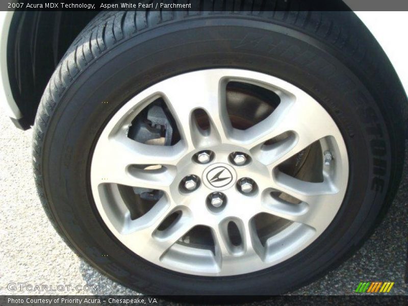Aspen White Pearl / Parchment 2007 Acura MDX Technology