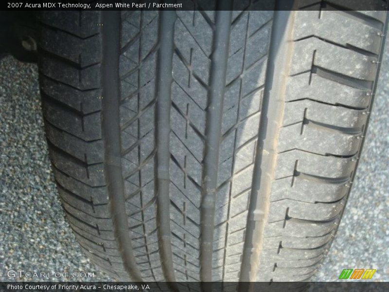 Aspen White Pearl / Parchment 2007 Acura MDX Technology