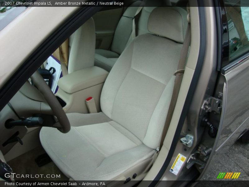 Amber Bronze Metallic / Neutral Beige 2007 Chevrolet Impala LS