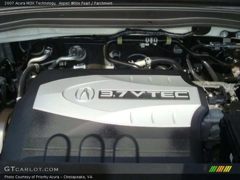 Aspen White Pearl / Parchment 2007 Acura MDX Technology