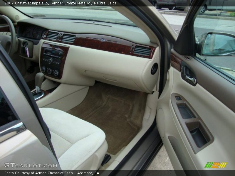 Amber Bronze Metallic / Neutral Beige 2007 Chevrolet Impala LS