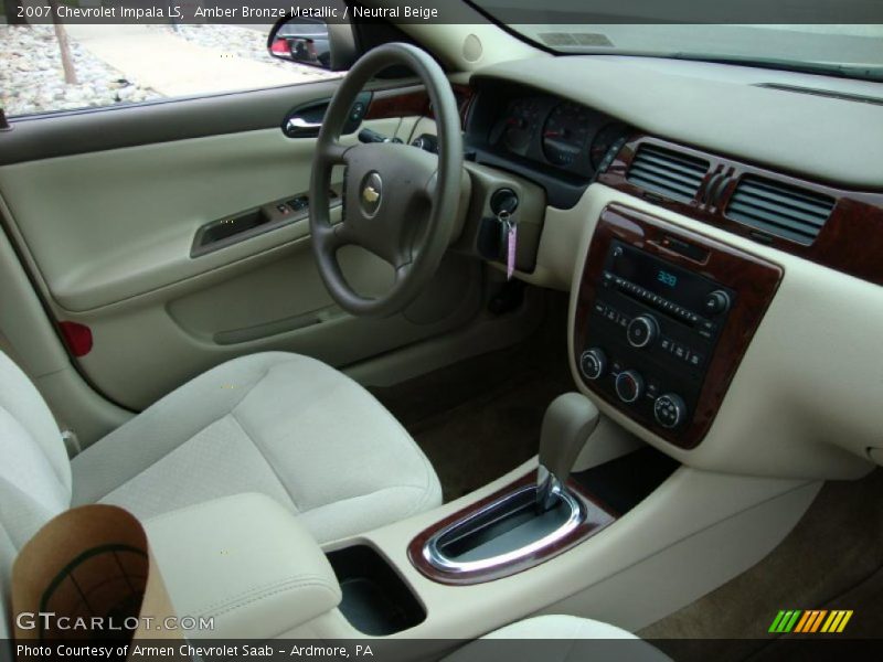 Amber Bronze Metallic / Neutral Beige 2007 Chevrolet Impala LS