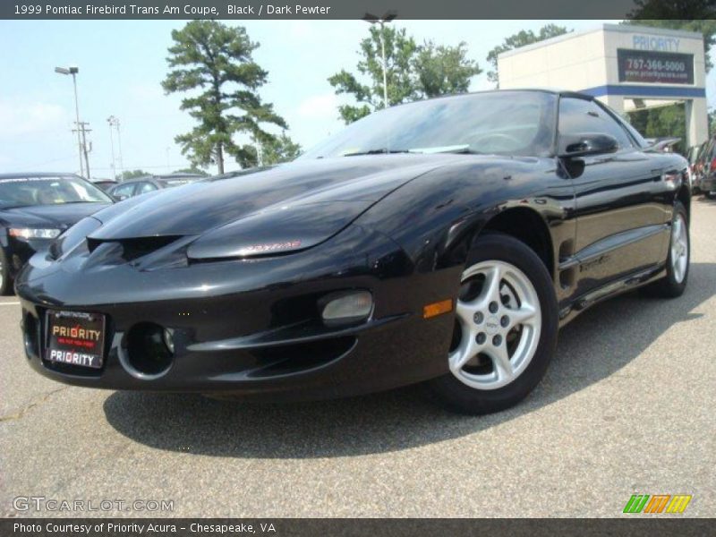 Black / Dark Pewter 1999 Pontiac Firebird Trans Am Coupe