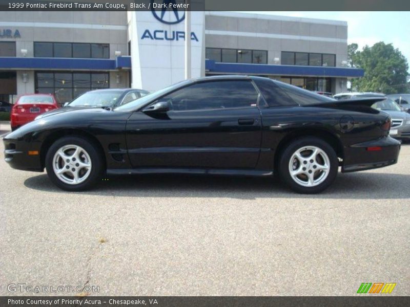 Black / Dark Pewter 1999 Pontiac Firebird Trans Am Coupe