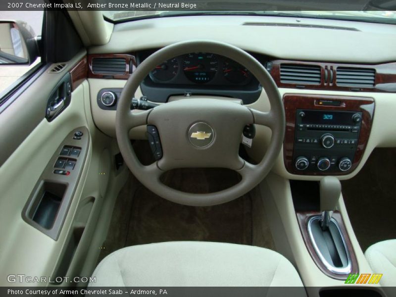 Amber Bronze Metallic / Neutral Beige 2007 Chevrolet Impala LS