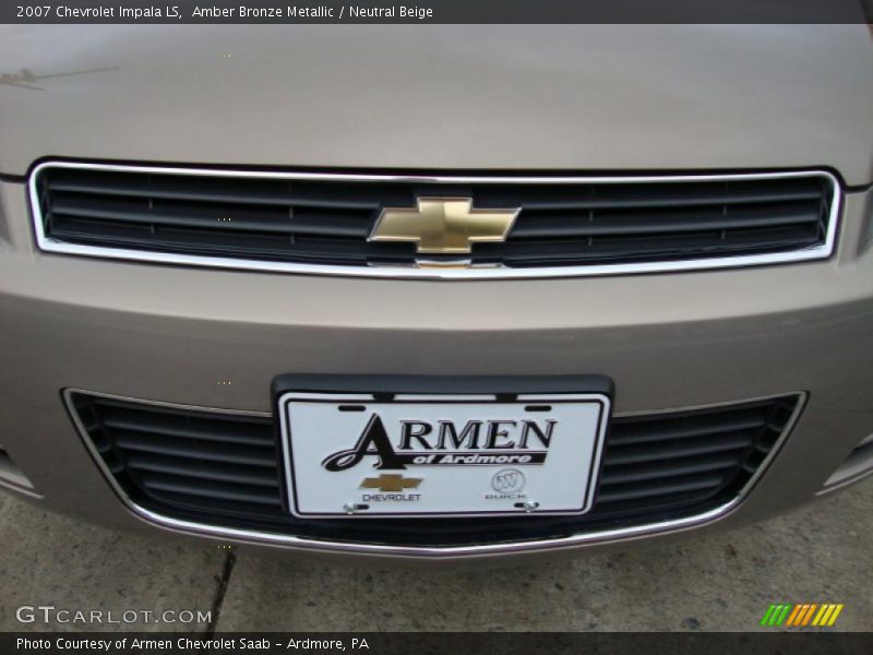 Amber Bronze Metallic / Neutral Beige 2007 Chevrolet Impala LS