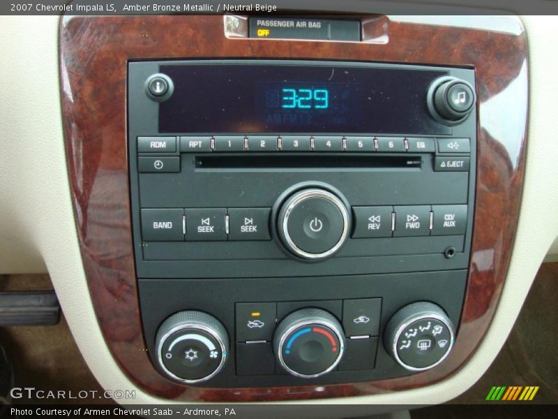 Amber Bronze Metallic / Neutral Beige 2007 Chevrolet Impala LS