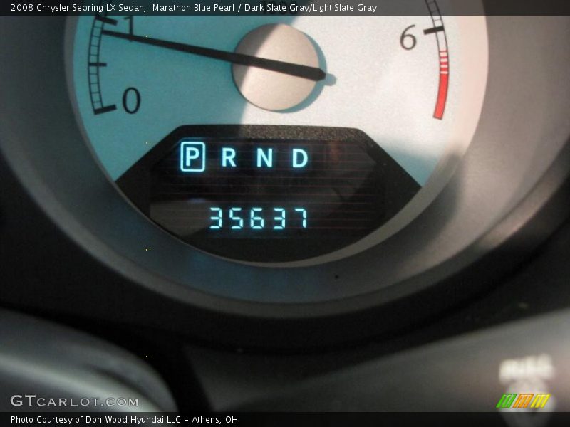 Marathon Blue Pearl / Dark Slate Gray/Light Slate Gray 2008 Chrysler Sebring LX Sedan