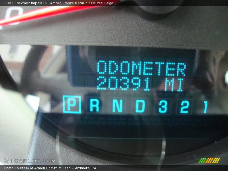 Amber Bronze Metallic / Neutral Beige 2007 Chevrolet Impala LS