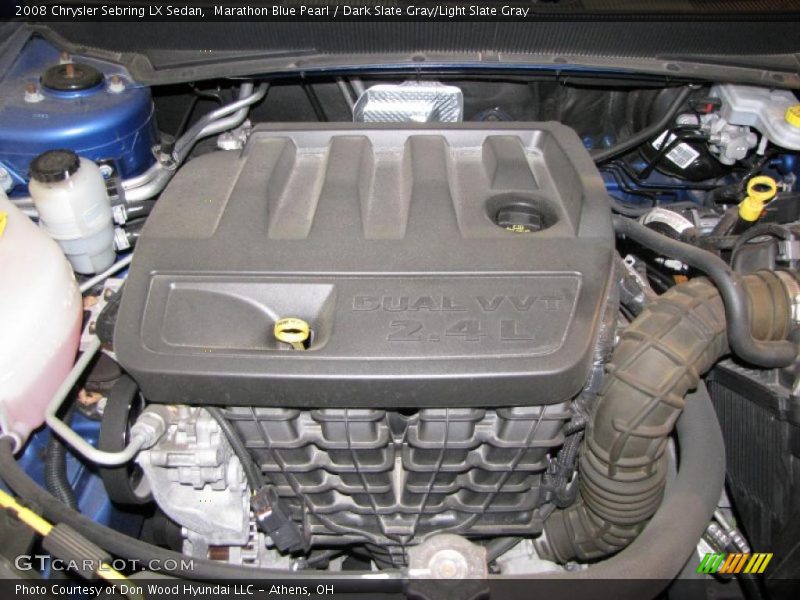 Marathon Blue Pearl / Dark Slate Gray/Light Slate Gray 2008 Chrysler Sebring LX Sedan