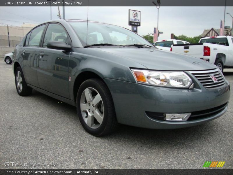 Storm Gray / Gray 2007 Saturn ION 3 Sedan