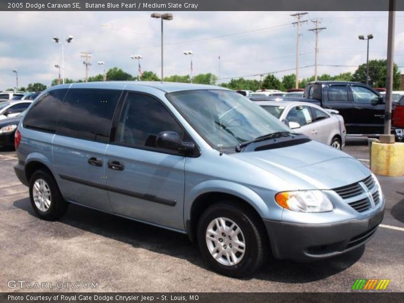 Butane Blue Pearl / Medium Slate Gray 2005 Dodge Caravan SE
