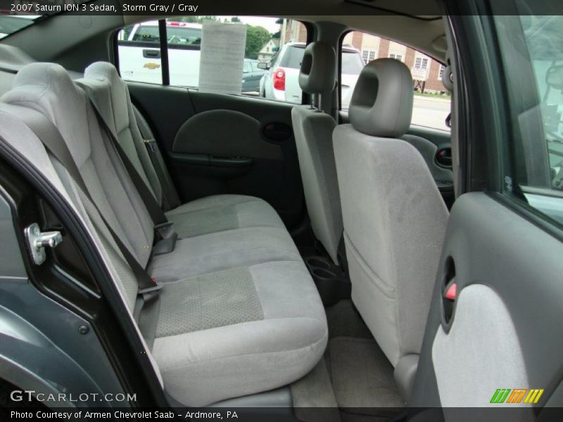 Storm Gray / Gray 2007 Saturn ION 3 Sedan