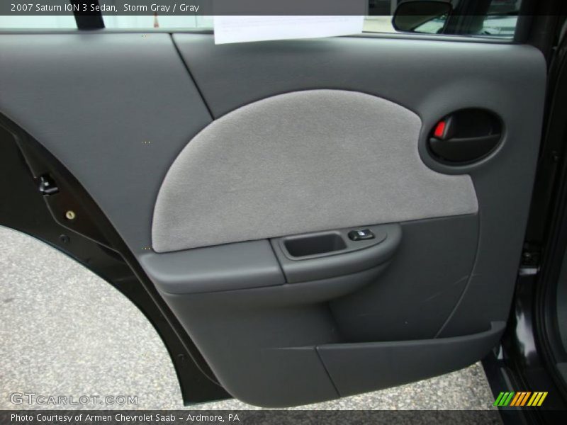 Storm Gray / Gray 2007 Saturn ION 3 Sedan