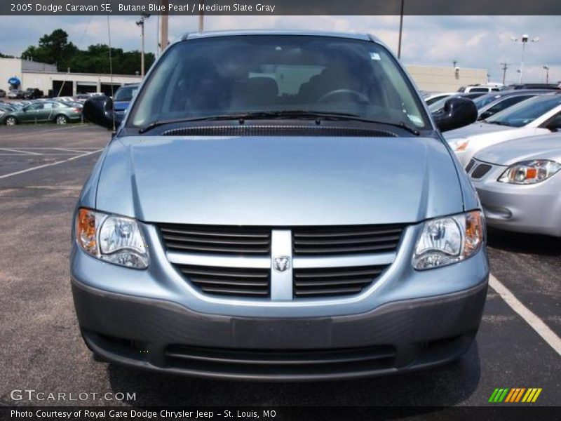 Butane Blue Pearl / Medium Slate Gray 2005 Dodge Caravan SE