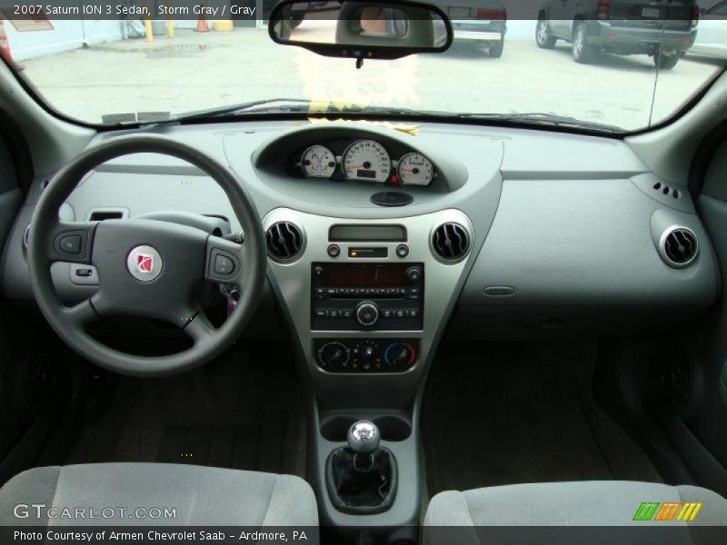 Storm Gray / Gray 2007 Saturn ION 3 Sedan